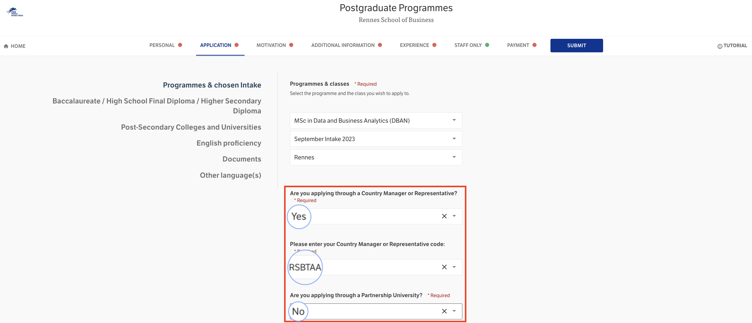 Apply to RSB TW_individual
